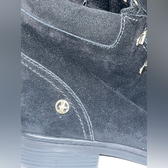 Giani Bernini Womens Bertey Suede Lace-Up Booties Memory Foam - Picture 5 of 9